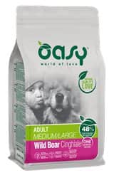 מזון יבש לכלב OASY חלבון יחיד חזיר בר גזע בינוני/גדול 12 ק"ג