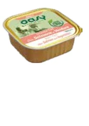 adult with salmon and vegetables